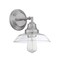 Westinghouse Fixture Wall 60W Iron Hill, Brushed Nickel Clear Glass 6129100 - alternate 4